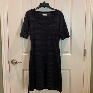 Cute grey sweater dress by Calvin Klein, size S
